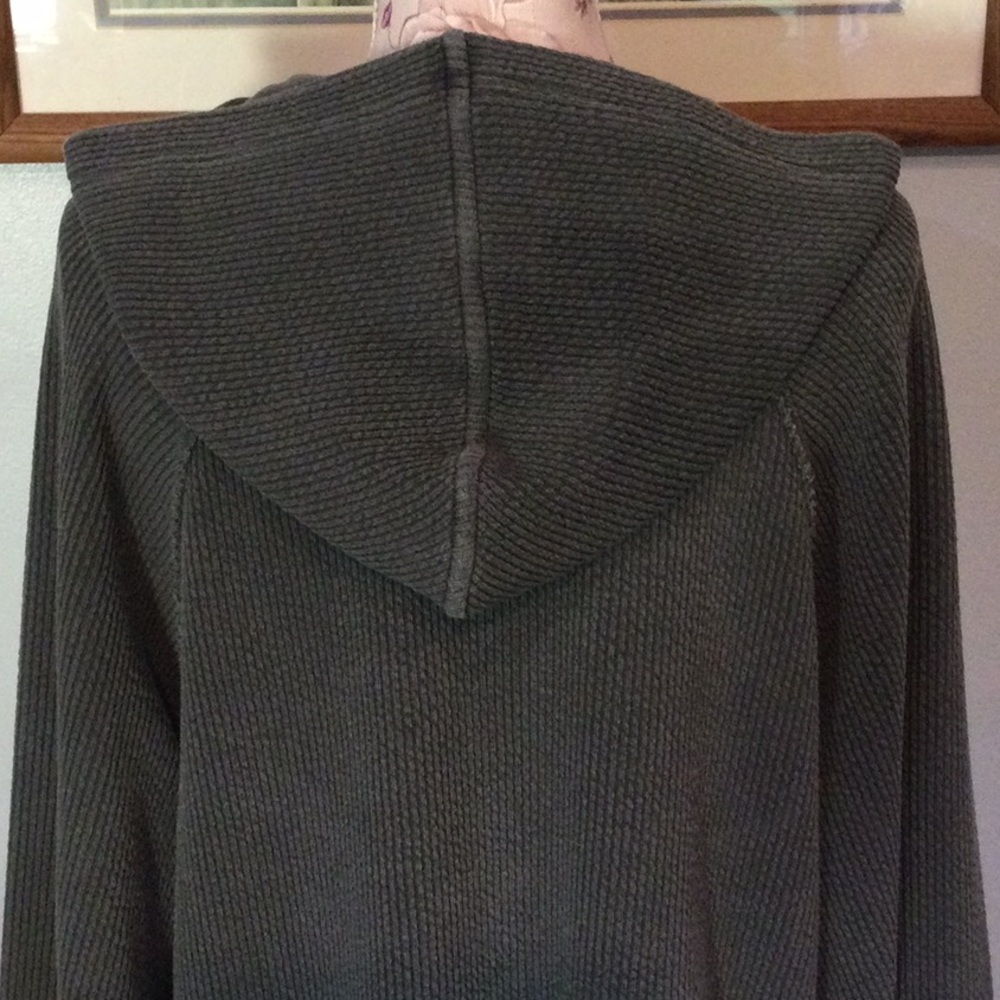 Aerie Gray Zip Oversized Hoodie - Picture 5 of 10